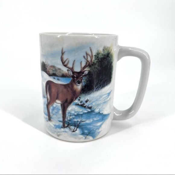 Otagiri‎ Japan Mugs Buck Deer Hunting Landscape peaceful mug collectors - Picture 3 of 8